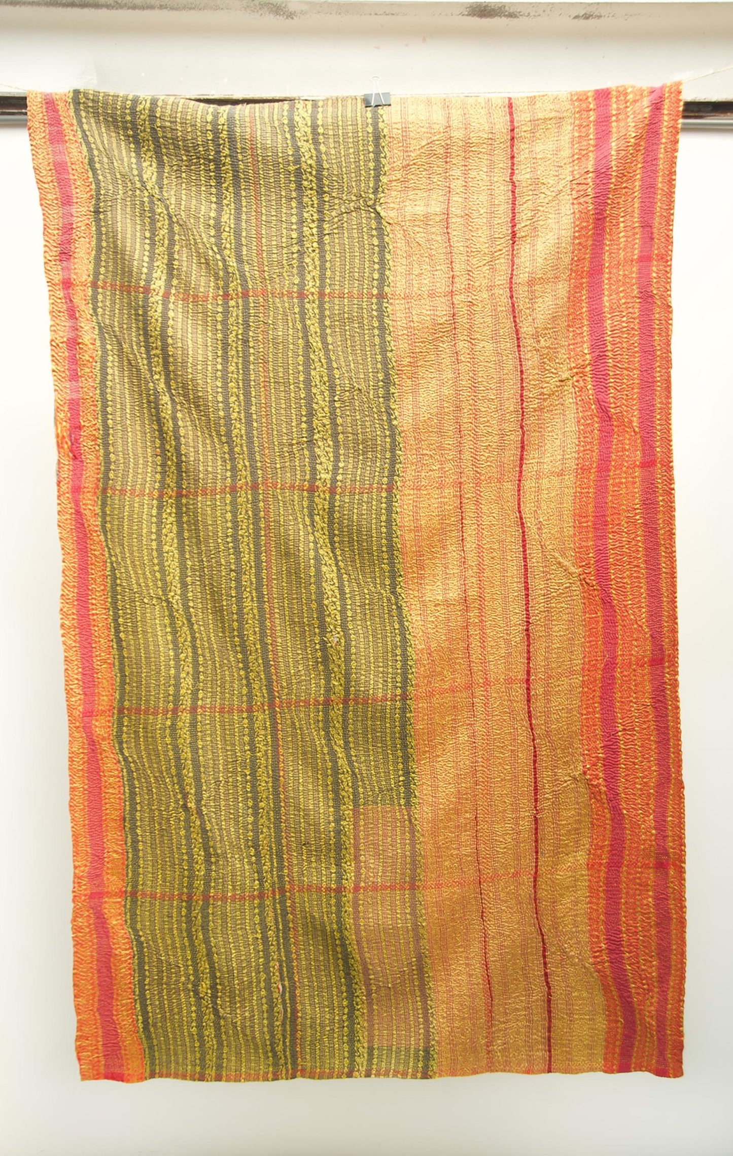 Vintage Kantha Stitch Blanket
