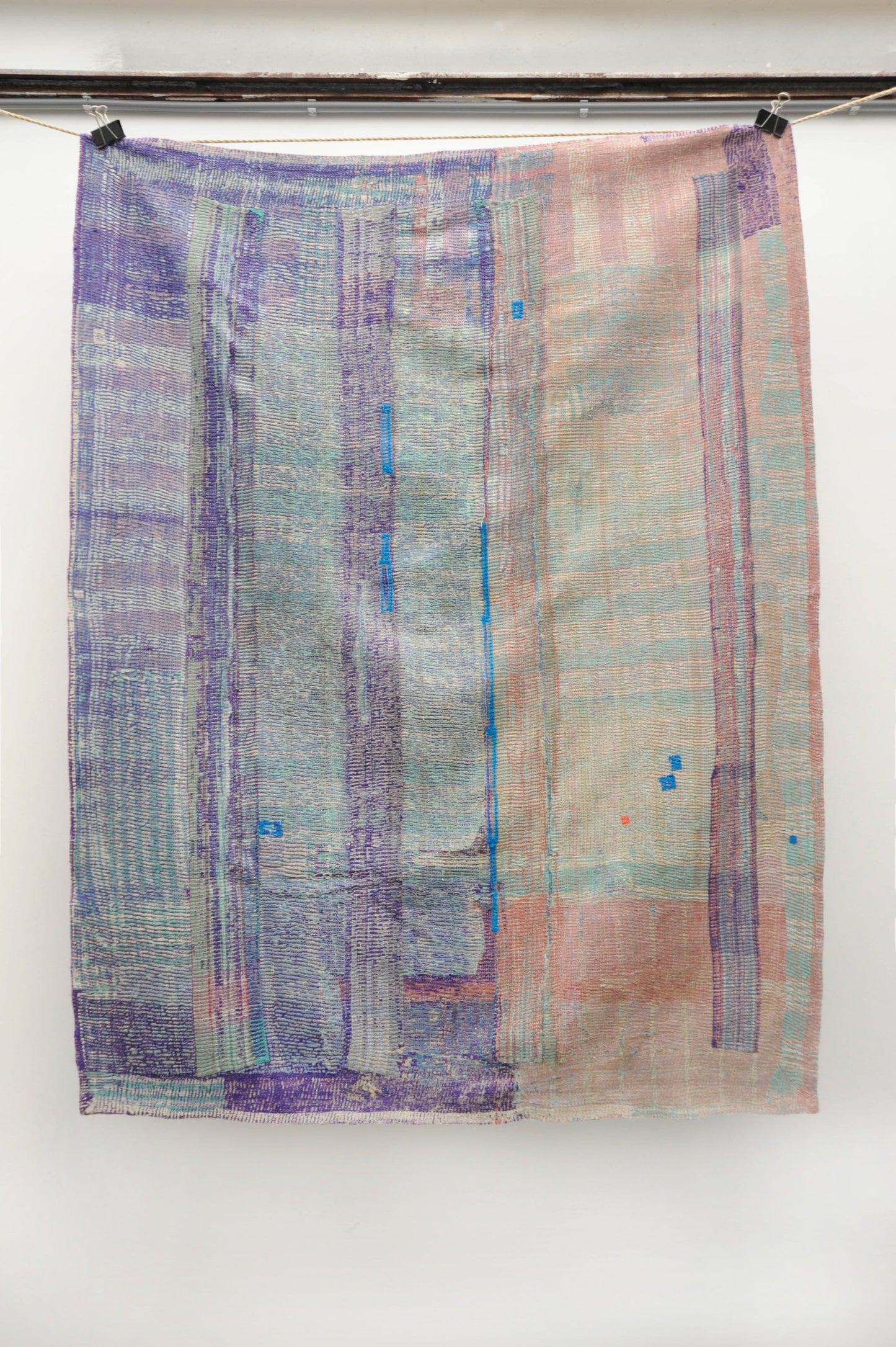 Vintage Kantha Stitch Blanket