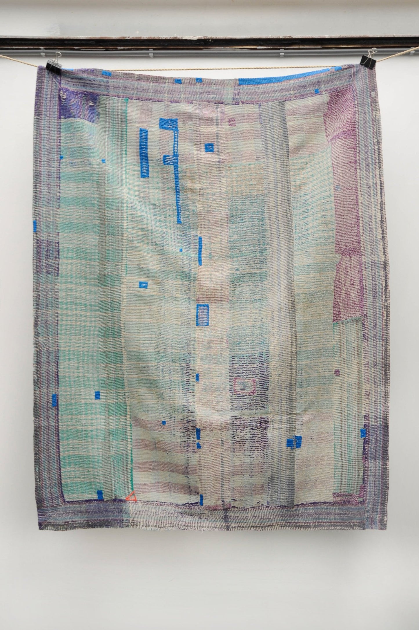 Vintage Kantha Stitch Blanket