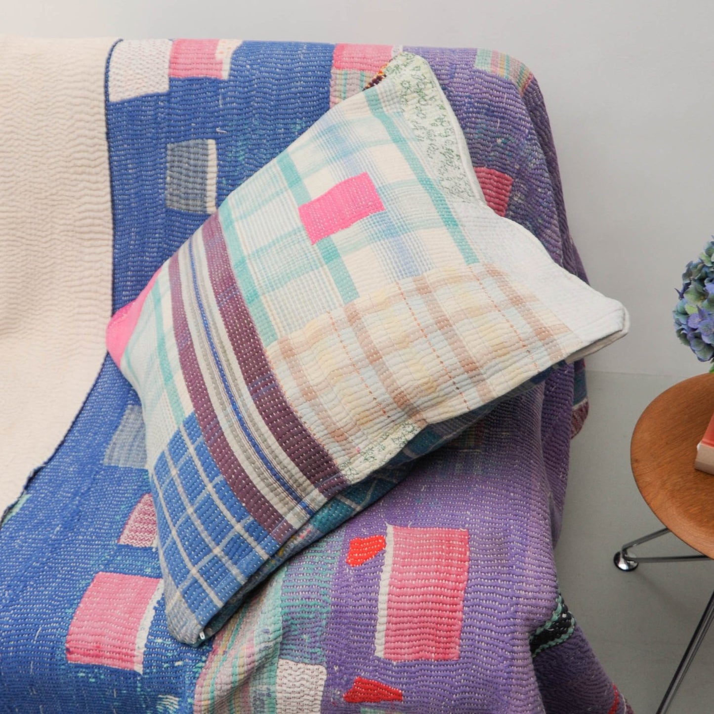 Kantha cushion cover 60x60