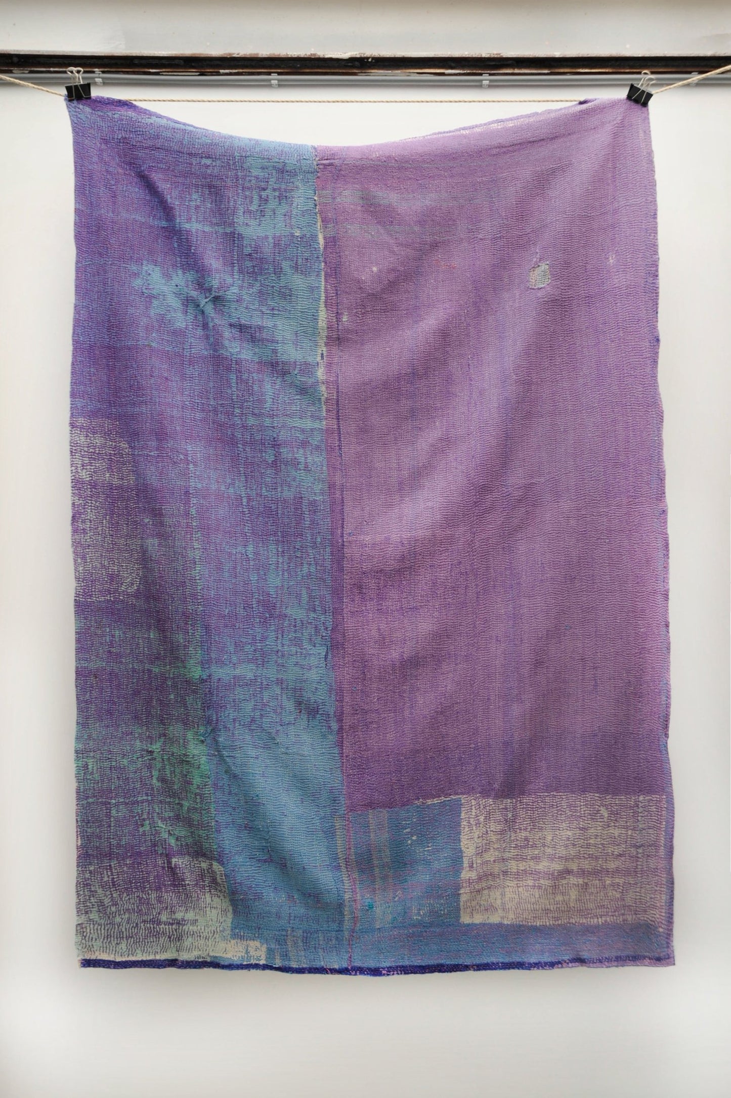Vintage Kantha Stitch Blanket