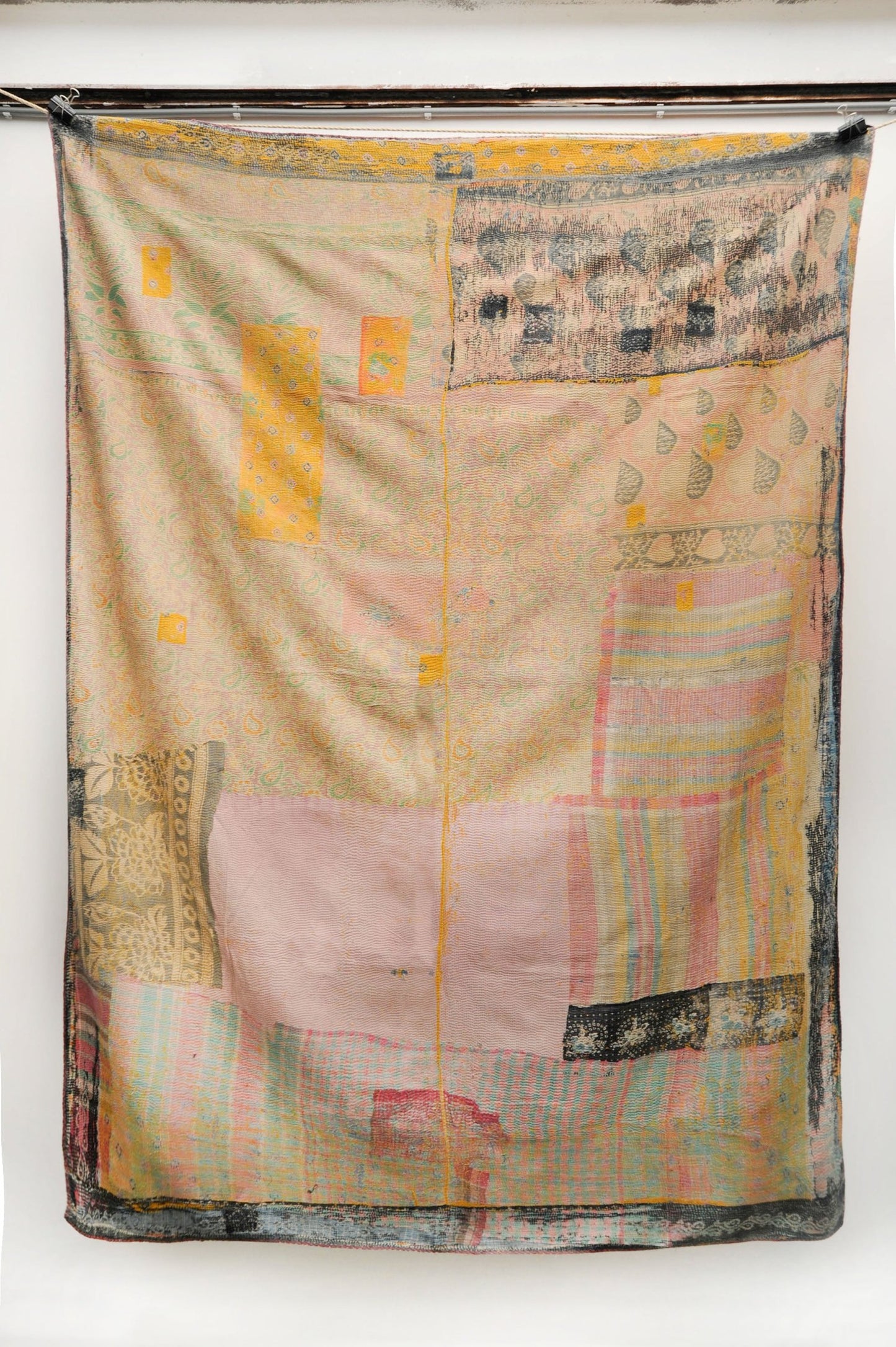 Vintage Kantha Stitch Blanket