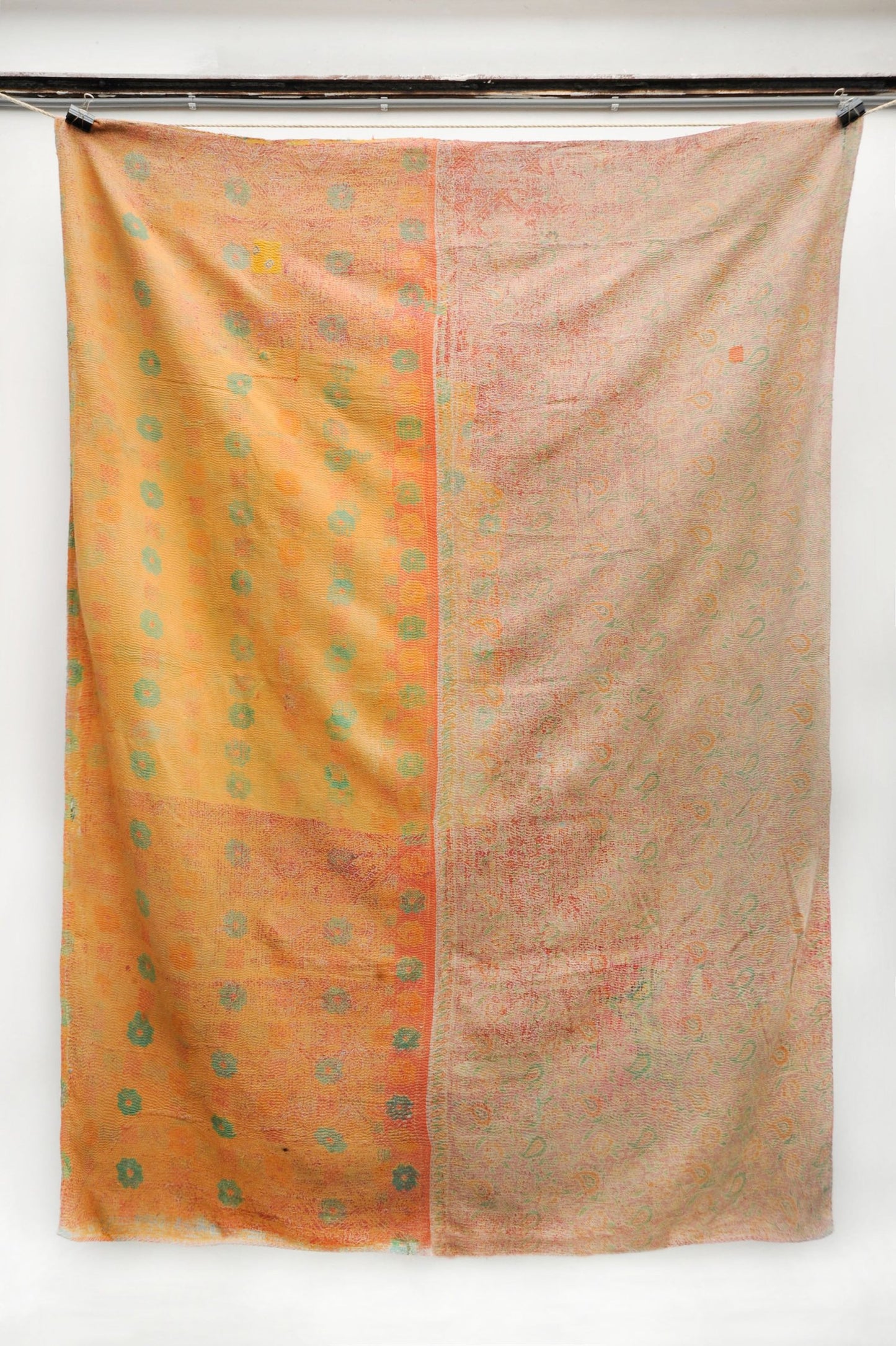 Vintage Kantha Stitch Blanket