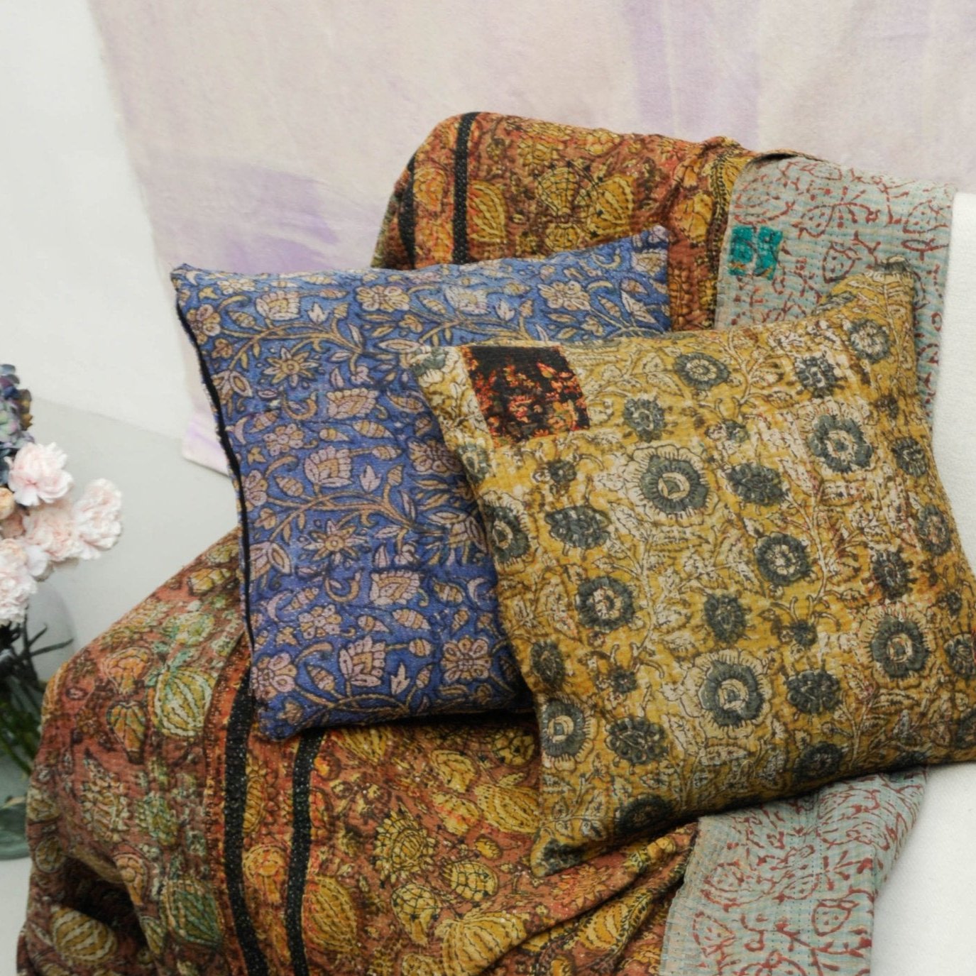 Kantha Cushion cover 50x50